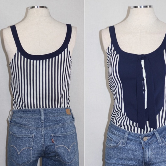 BB Dakota Blue & White Top - Picture 12 of 12